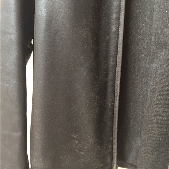 Men’s Calvin Klein Full Zip Leather Jacket - Picture 3 of 8